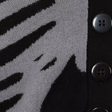 Banned Apparel Black & Grey Ligeia Knitted Cardigan