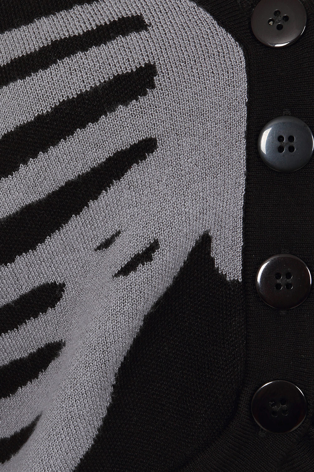 Banned Apparel Black & Grey Ligeia Knitted Cardigan