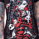 Cupcake Cult Panda Cult T-Shirt Women's Alternative Goth Emo Punk Top