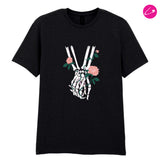 Entwined Alternative Gothic Punk Rock Grunge Occult Skeleton Metal Emo T-Shirt