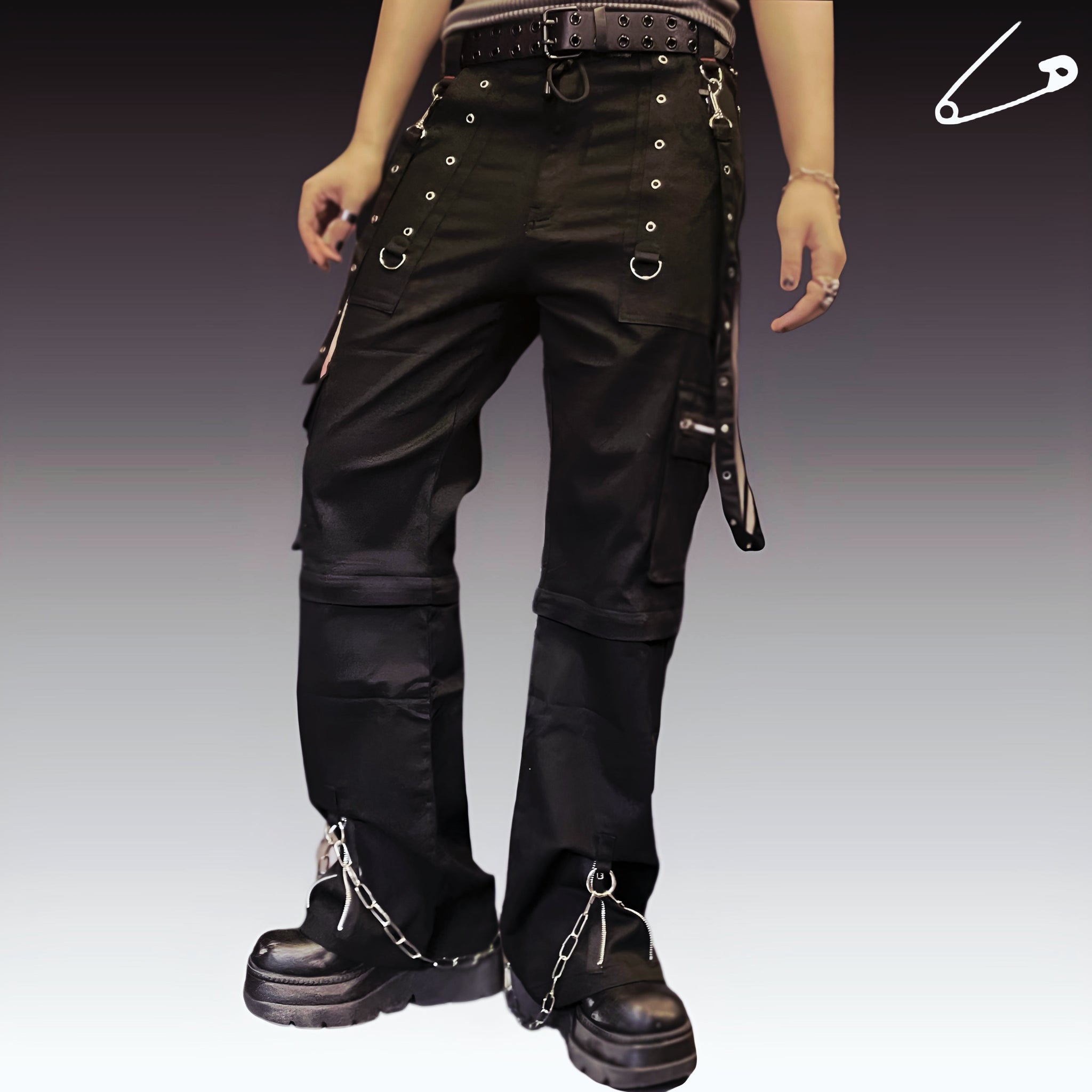 Punk'd Hammer Punk Rock Gothic Pants