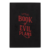 Little Book of Evil Plans A5 Velvet Notebook – Gothic Journal for Wicked Ideas