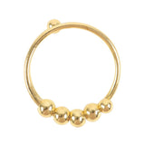 Anti-Anxiety Stress Relief Fidget Ring – Adjustable Spinner Beads for Calm, Focus & Meditation (Gold)