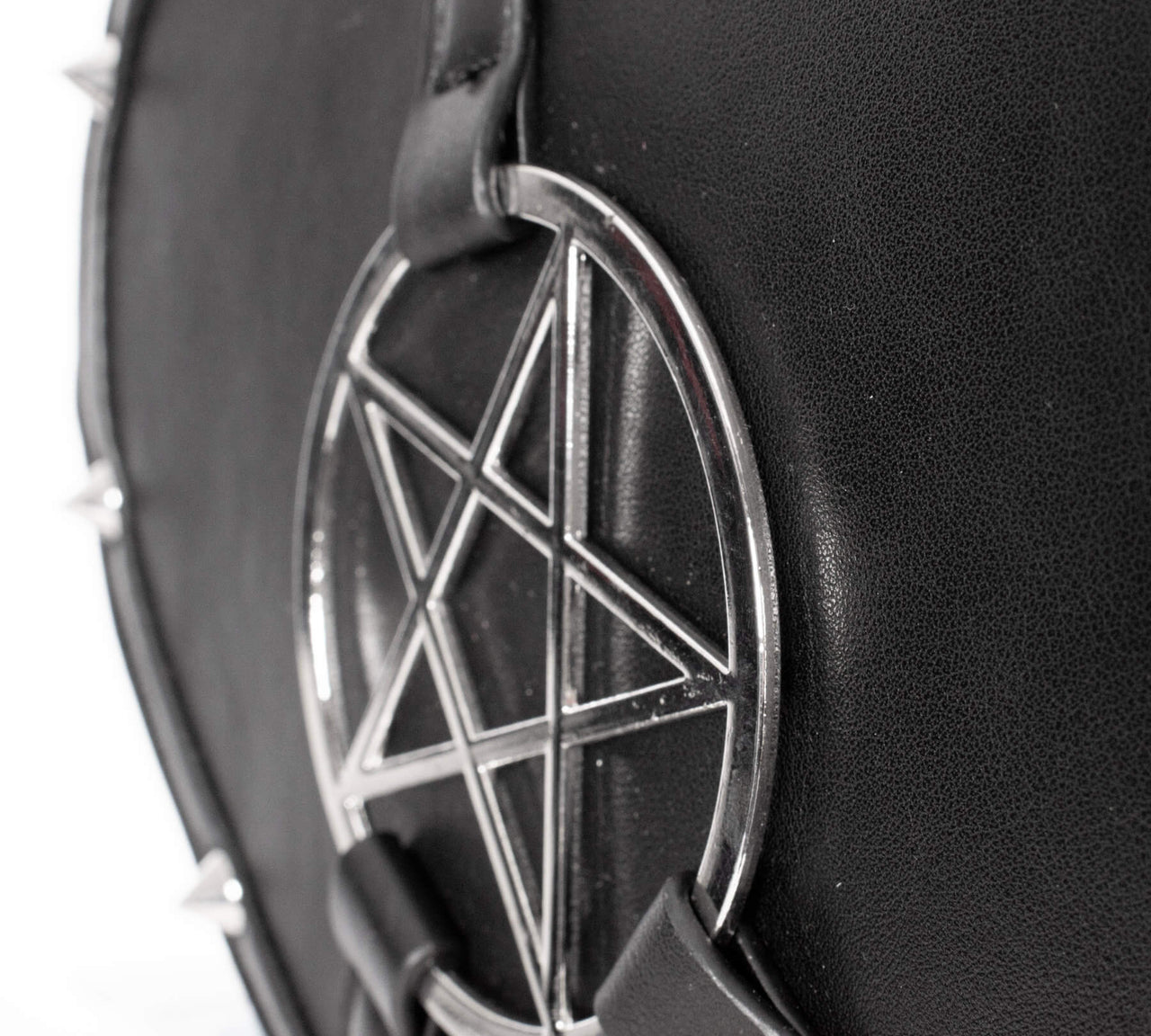 Heartless Clothing Pentahaunt Love Bag Gothic Heart-Shaped Crossbody with Spikes & Pentagram