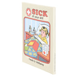 Steven Rhodes Sick Of Your Shit Canvas Plaque 19x25cm – Retro Humour Wall Art