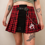 Hell Girl Pink Fuchsia Tartan Anarchy Skirt