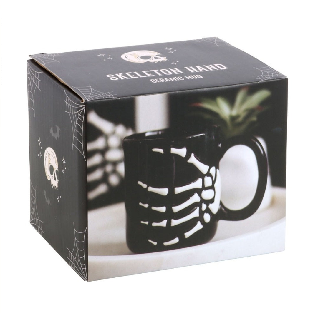 Skeleton Hand Mug Gothic Ceramic Coffee Cup