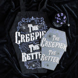 The Creepier The Better Coffin-Shaped Polycotton Tote Bag – Gothic Alternative Tote