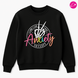 Gothic Alternative Punk Rock Skater Grunge Occult Funny Metal Anxiety Sweatshirt
