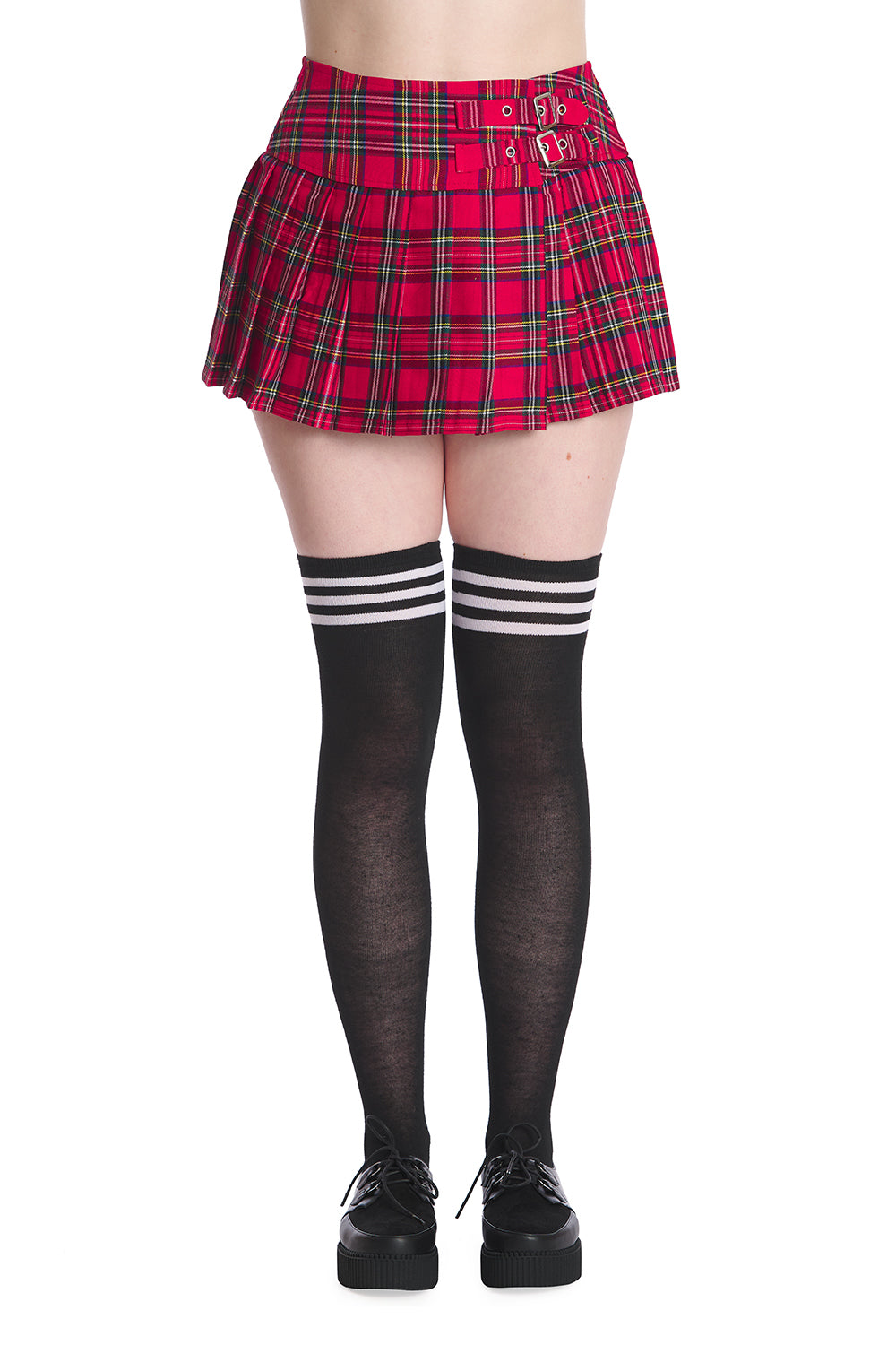 Banned Apparel Red Alternative Gothic Emo Grunge Punk Rock Darkdoll Mini Skirt