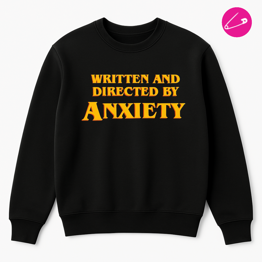 Punk'd Image Written & Directed By Anxiety Alt Goth Punk Rock Sweatshirt Jumper