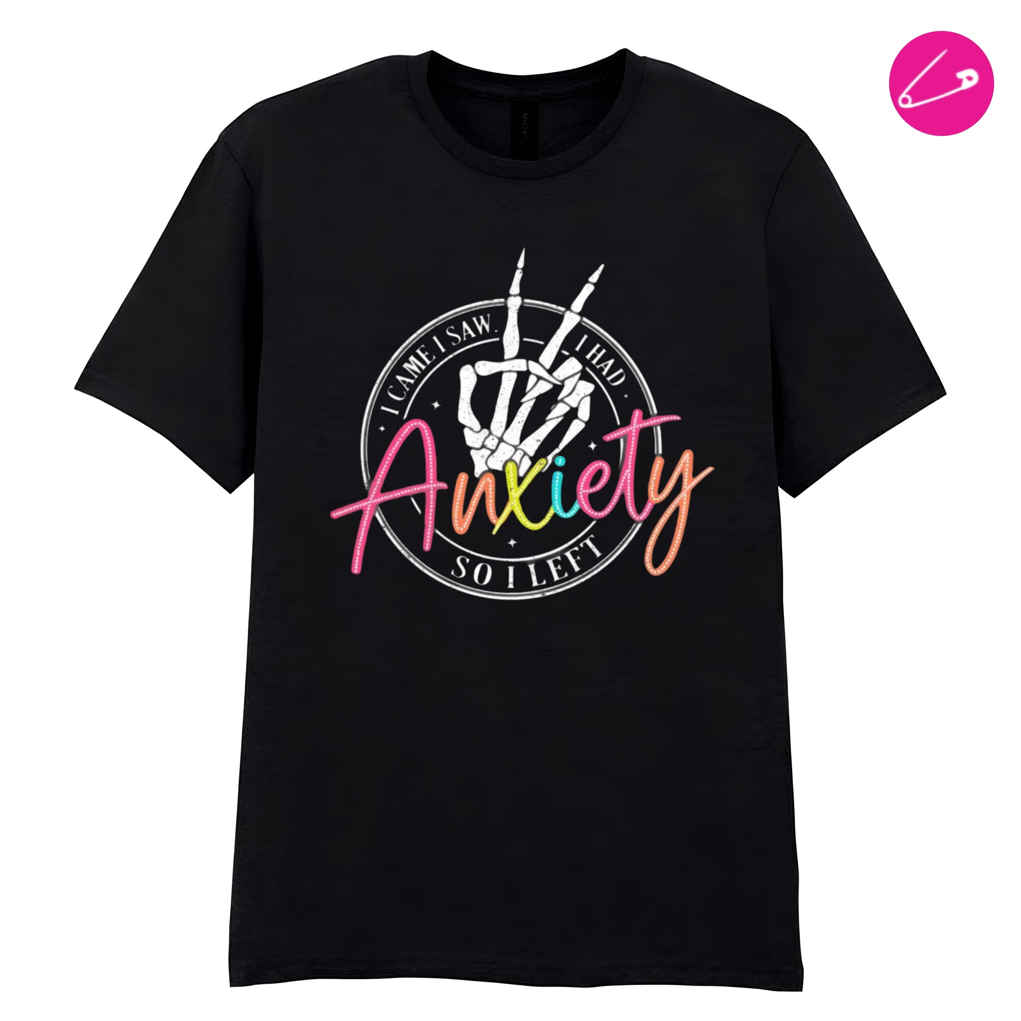 Anxiety Alternative Gothic Punk Rock Emo Occult Mental Health Grunge TShirt