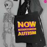 Now That's What I Call Autism Funny Parody Tote Bag