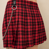 Hell Girl Pink Fuchsia Tartan Anarchy Skirt