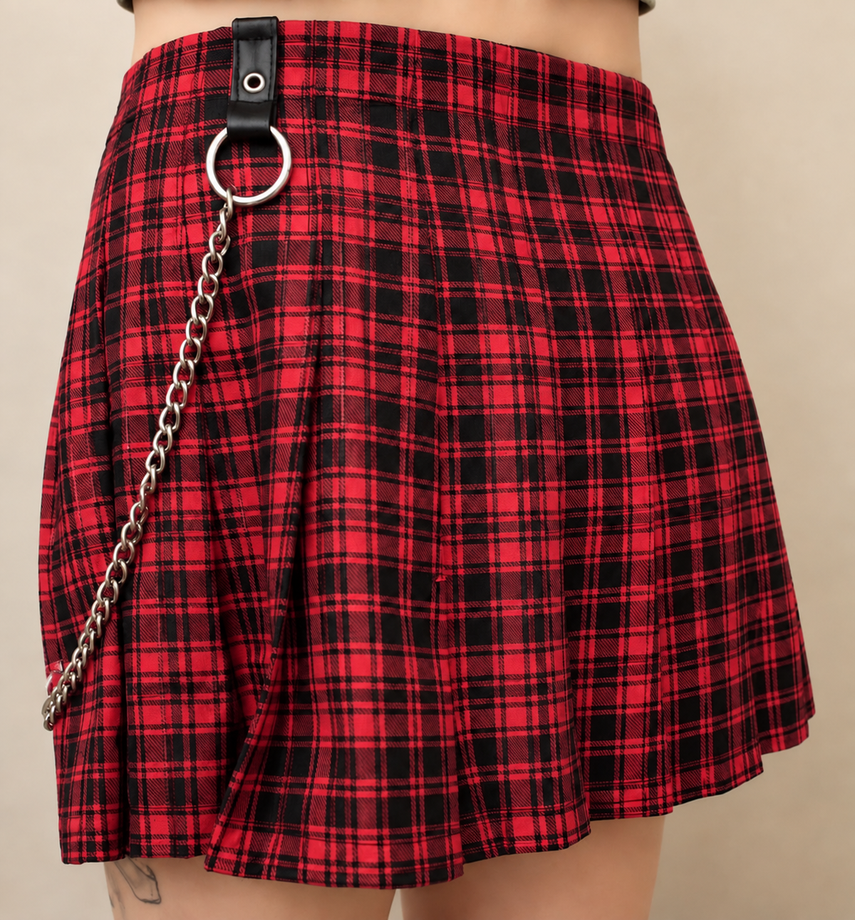 Hell Girl Pink Fuchsia Tartan Anarchy Skirt