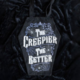The Creepier The Better Coffin-Shaped Polycotton Tote Bag – Gothic Alternative Tote