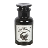 Mystic Raven Deadly Nightshade Apothecary Candle – Gothic Black Jar Scented Candle