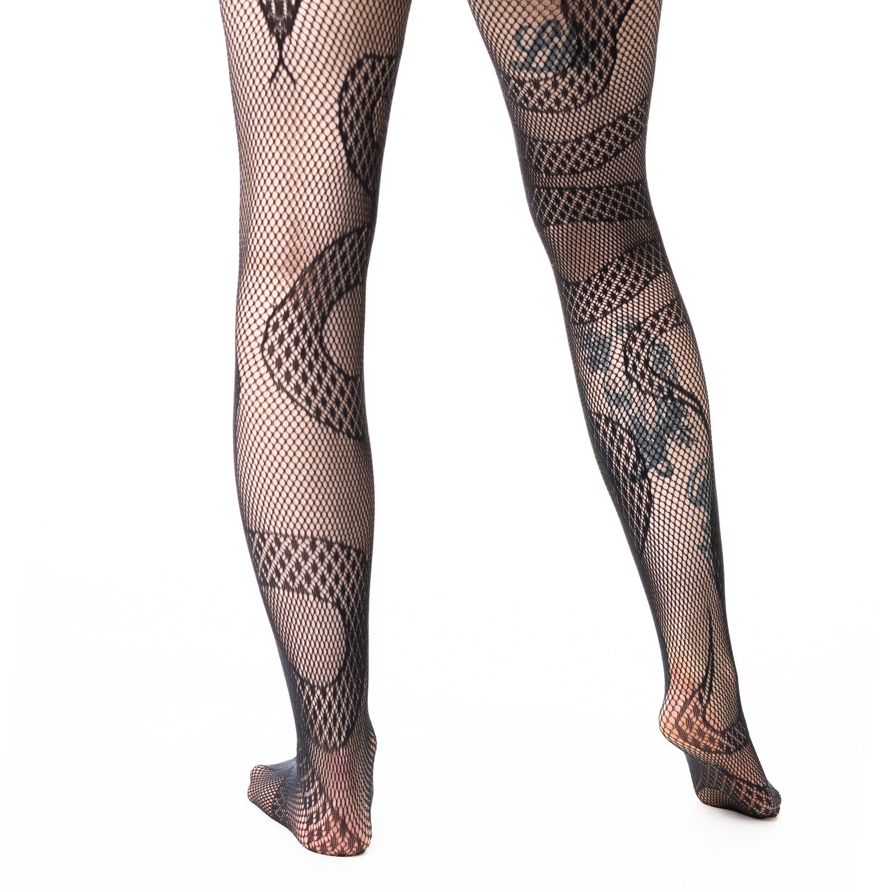 Poizen Industries Alt Black Serpent Tights Emo Punk Grunge