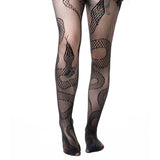 Poizen Industries Alt Black Serpent Tights Emo Punk Grunge