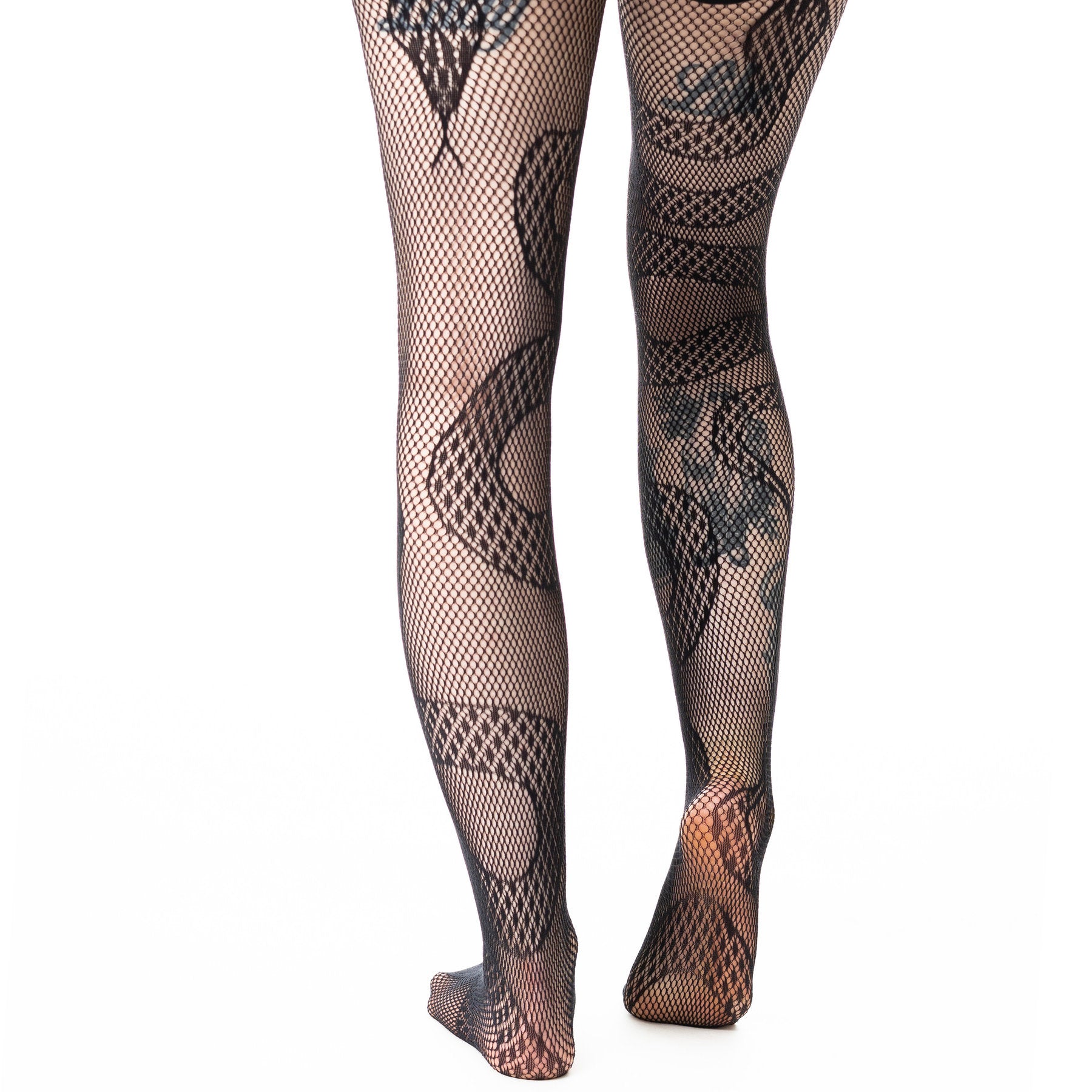 Poizen Industries Alt Black Serpent Tights Emo Punk Grunge