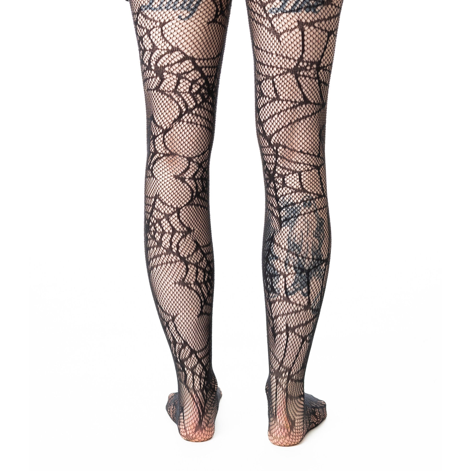 Poizen Industries Alt Black Web Weaver Tights Emo Punk Grunge