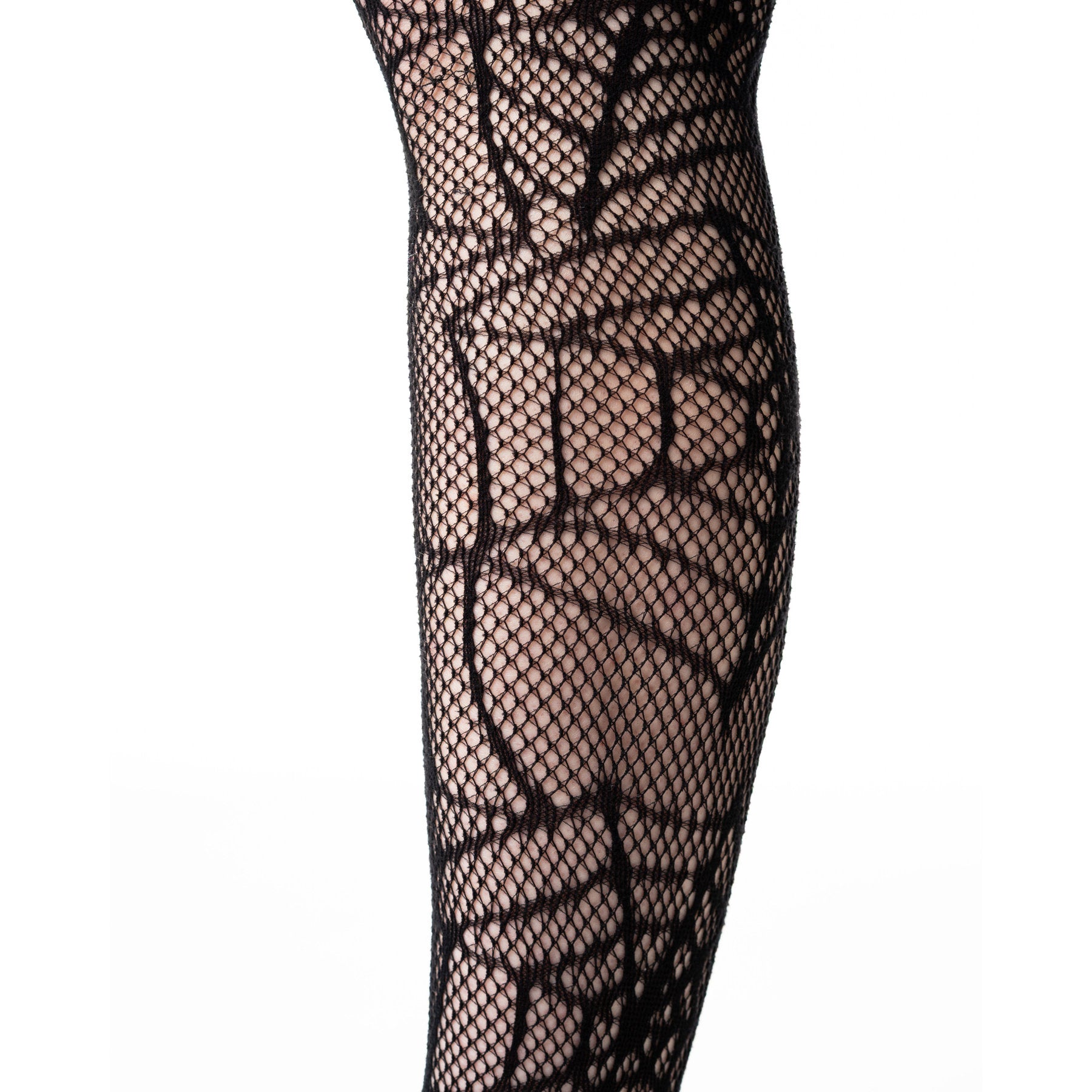 Poizen Industries Alt Black Web Weaver Tights Emo Punk Grunge