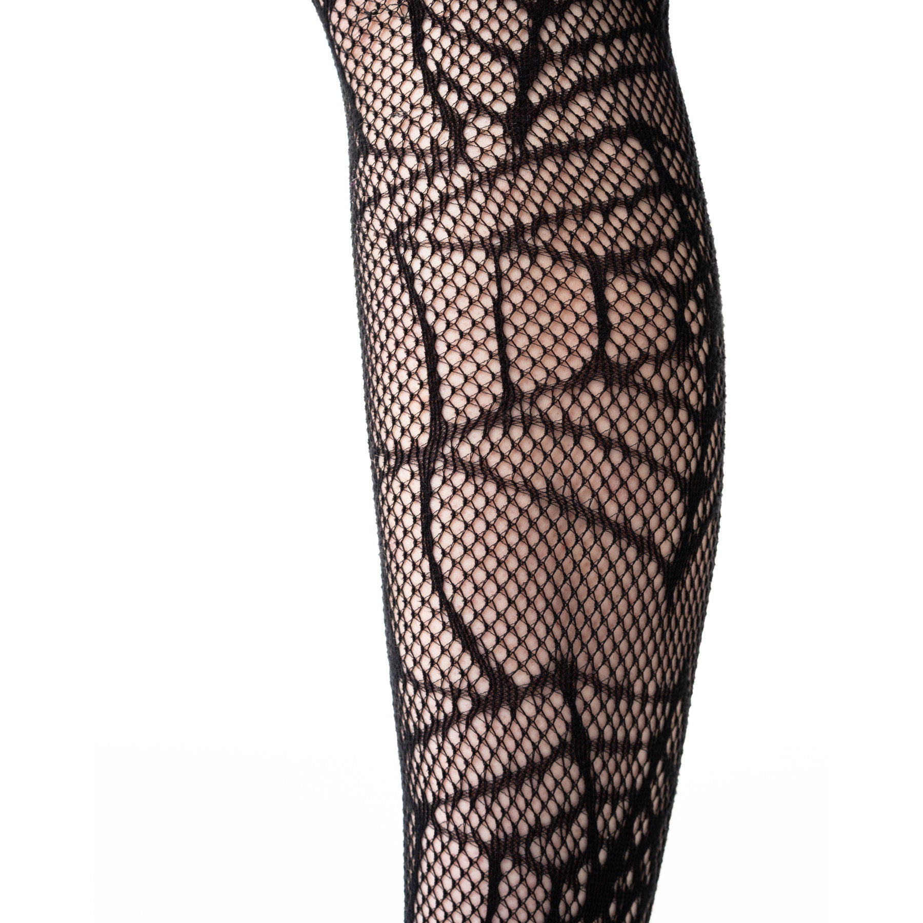 Poizen Industries Alt Black Web Weaver Tights Emo Punk Grunge
