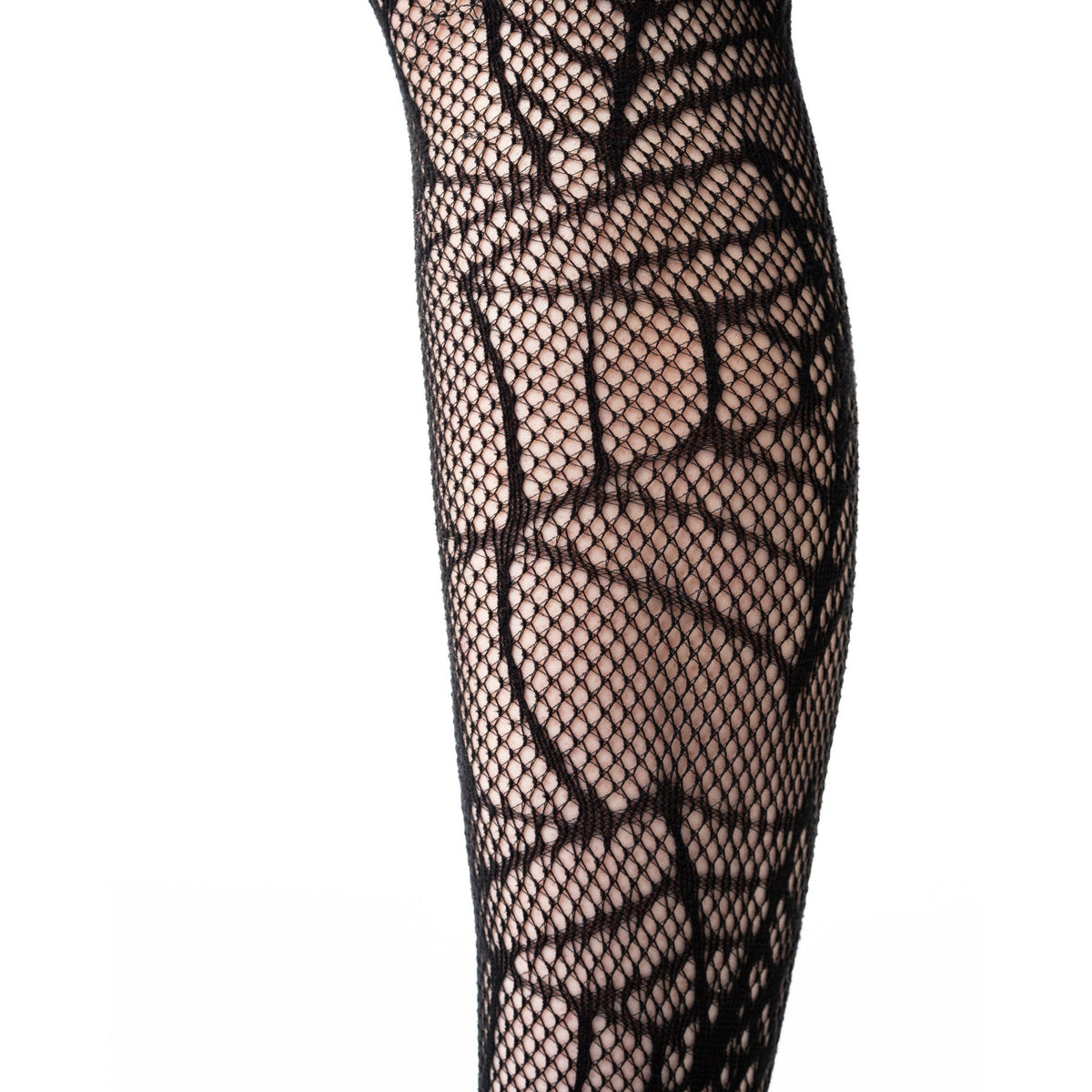 Poizen Industries Alt Black Web Weaver Tights Emo Punk Grunge