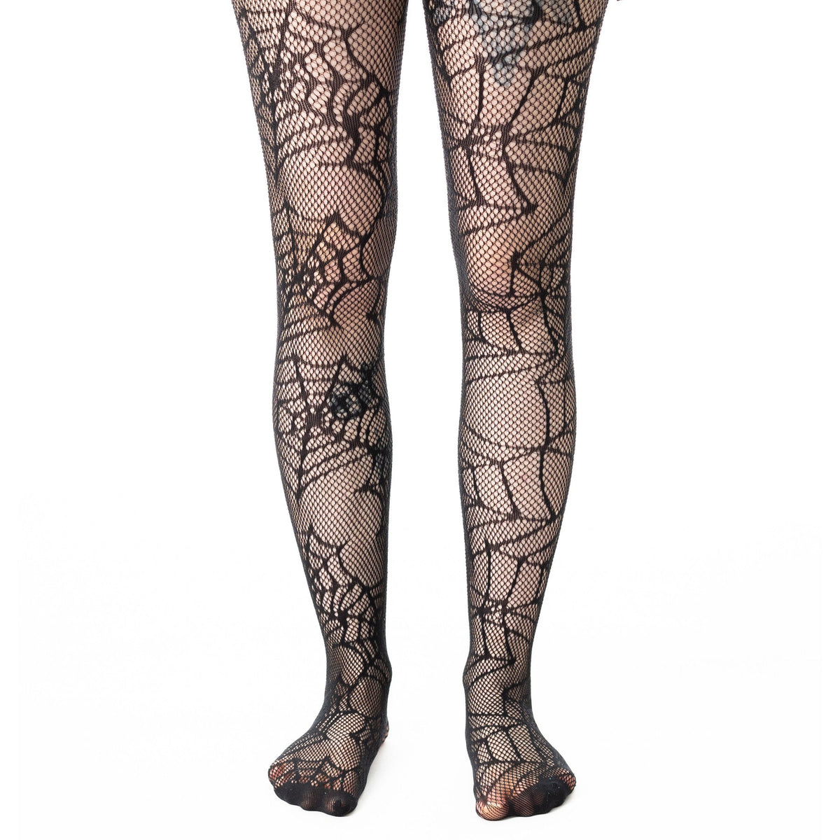 Poizen Industries Alt Black Web Weaver Tights Emo Punk Grunge